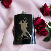 8oz BLACK Let's Dance Flask