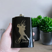 8oz BLACK Let's Dance Flask