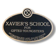 Xavier's School for Gifted Youngsters - Black Door Sign 6x9inches