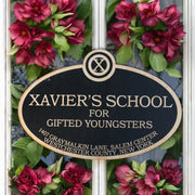 Xavier's School for Gifted Youngsters - Black Door Sign 6x9inches