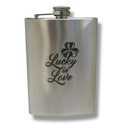 8oz Clover - Lucky in Love Stainless Steel Flask