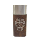 Cigar Case with Cutter - Sugar Skull Leather