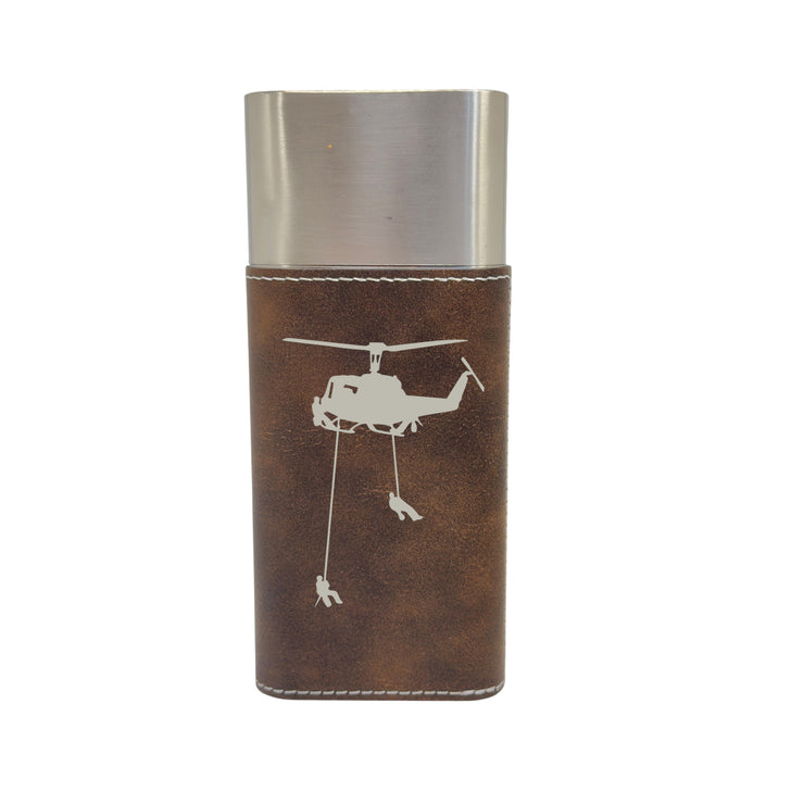 Cigar Case with Cutter - Helicopter Lineman Leather