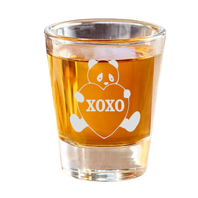 2oz XOXO Panda Shot Glass - Wild Life