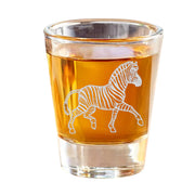 2oz Zebra Shot Glass