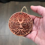 Best Dad Ever Celtic Tree of Life - Cedar Ornament