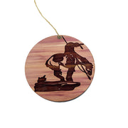 End of Trail Native American - Cedar Ornament