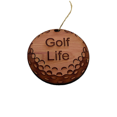 Golf Life - Cedar Ornament