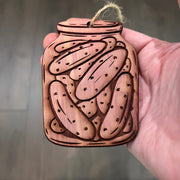 Pickle Jar - Cedar Ornament