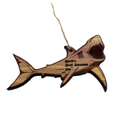 Shark Worlds Most Awesome Son - Cedar Ornament