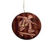 Skater Boy - Cedar Ornament