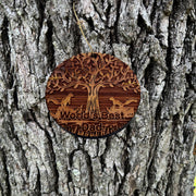 World's Best Dad Two Squirrels and Tree of Life - Cedar Ornament