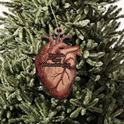 Worlds Best Hematologist  HEART - Cedar Ornament