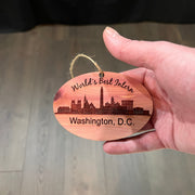 worlds Best Intern Washington DC  - Cedar Ornament